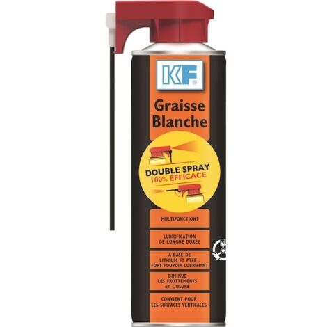 Graisse blanche multifonctions KF double spray 650 ml - 6500 (1/4)