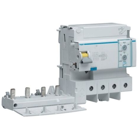Bloc différentiel Hager 4P 125A 300mA AC 6 modules BFC480E (1/5)