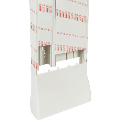 Legrand – Goulotte GTL 18 modules 2 compartiments avec couvercle complet – Système de compensation 2m45 à 2m60 – Fixation sans support pour tableaux