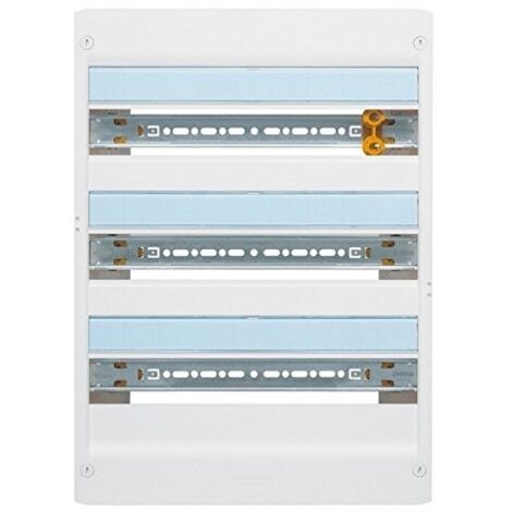 Legrand – Tableau électrique nu 3 rangées 18 modules – IP30 IK05 pour goulotte et bac d'encastrement – 401223