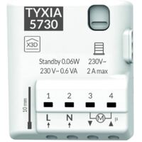 Delta Dore – Récepteur radio TYXIA 5730 pour volets roulants – Précision et fiabilité exceptionnelles – Compatible avec motorisation électrique