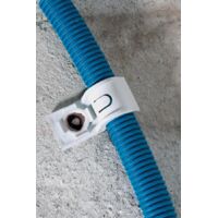 Spit – Crochet plastique P-CLIP Ø20 mm – Boite de 100 – Embase pour fixation de gaines souples eau/électricité – Solide et excellent maintien