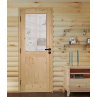 Bloc porte bois épicéa ANDROMEDA 1 vitrage 730 gauche