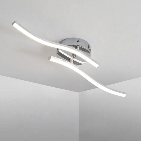GOECO Plafoniera LED, Lampadario a Sospensione a Forma di Onda, LED Integrati 12W 1100 Lumen, Lampadario Moderno per Soggiorno o Cucina, IP20 Luce Bianca Neutra 4000K