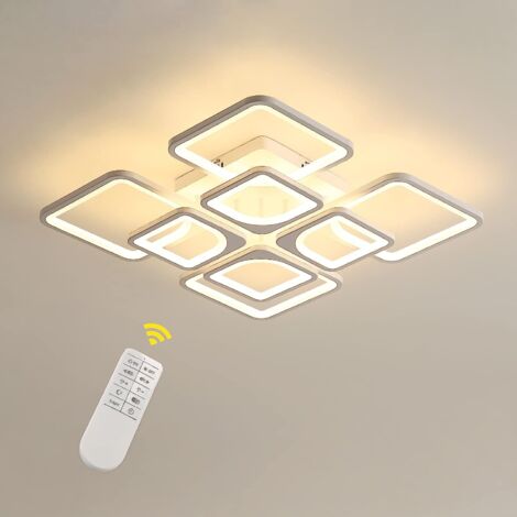 GOECO Plafoniera LED 72W 4566LM Dimmerabile con Telecomando e Controllo APP 3000-6000K per Soggiorno Ufficio Sala da Pranzo (1/5)