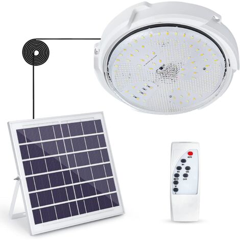 Lampadario A Pannello Solare Lampada A Sospensione Solare A Led Lampada Alimentata Luce Bianca/calda Con Telecomando Giardino Da Campeggio All'aperto - Foto 8