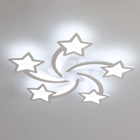 GOECO Plafoniera LED, Lampada da Soffitto LED 60W 5400LM, Lampada da Soffitto per Soggiorno Camera da Letto Camera dei Bambini, 6000K Luce Bianca Fredda