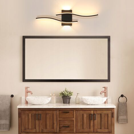 Lampada da soffitto di design GOECO V, acrilico, nero, 5 teste, luce bianca, 50 W, 220 V