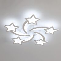 GOECO Plafoniera LED, Lampada da Soffitto LED 60W 5400LM, Lampada da Soffitto per Soggiorno Camera da Letto Camera dei Bambini, 6000K Luce Bianca Fredda