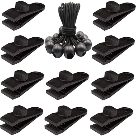 Pack De 3 Abrazaderas De Resorte DOITOOL De Alta Resistencia | Clips Para Telones De Fondo Y Decoración | Apertura De 10x7.5x2 Cm En Blanco