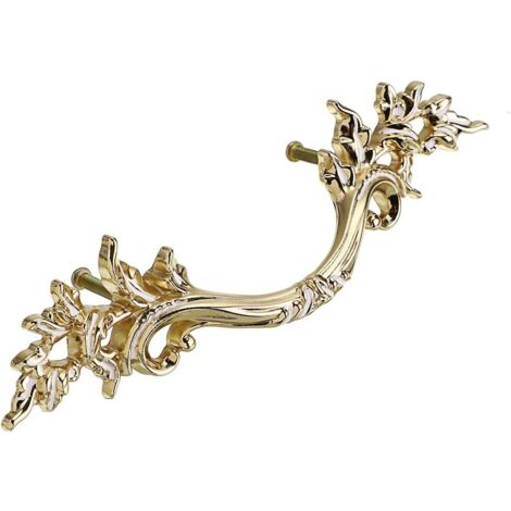 TopHomer Tiradores De Armario Retro Estilo Vintage Para Puertas De Armarios De Cocina, Cajones (juego De 2, 6707-128-bronce Amarillo