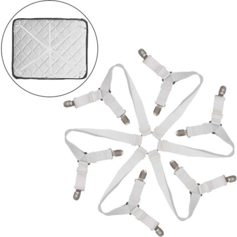 4 Correas Elásticas Organizador De Sábanas Savita King - Bandas Para Guardar Ropa De Cama, Armario, Lavandería