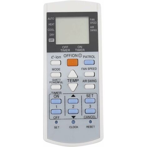 Control Remoto Universal Para Aire Acondicionado Panasonic - Compatible Con Modelos A75C3407, KTSX003, A75C3297, A75C3623, A75C3625 | Recambio Original Alternativo