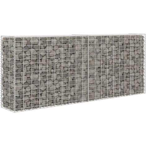 Panier de gabion Acier inoxydable 85 x 30 x 200 cm vidaXL