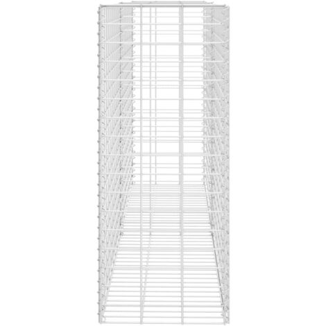 Panier de gabion Acier inoxydable 85 x 30 x 200 cm vidaXL
