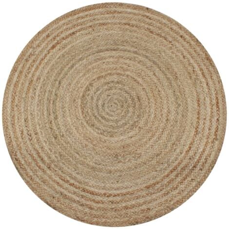 Tapis Jute tressé 150 cm rond vidaXL