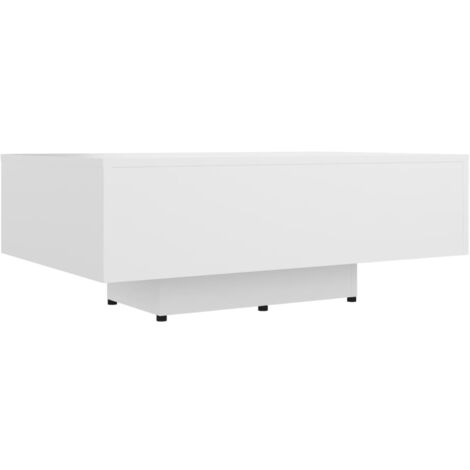 Table basse Blanc 85x55x31 cm Bois d'ingénierie vidaXL