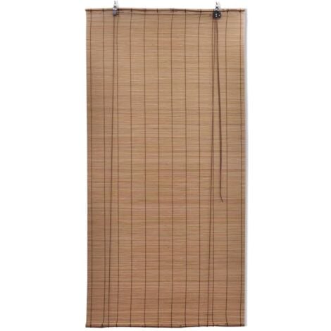 Store roulant en bambou 80x220 cm Marron vidaXL