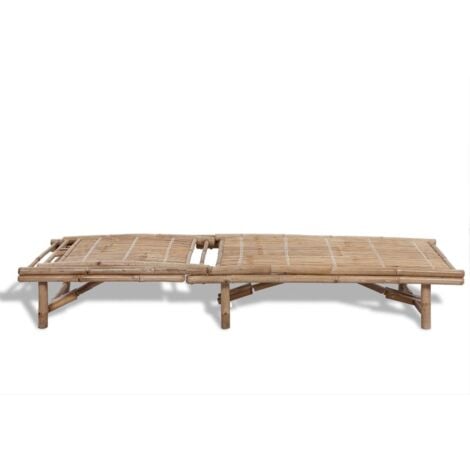 Chaise longue Bambou vidaXL