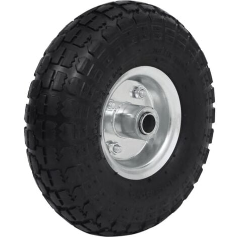 Roue de diable 2 pcs Caoutchouc 4.10/3.50-4 (260 x 83 mm) vidaXL