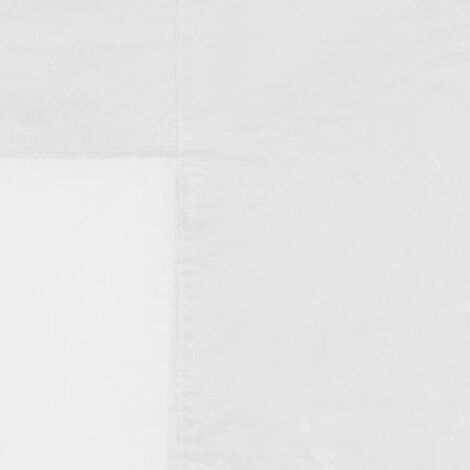 Paroi de tente de réception 2 pcs avec fenêtre PE Blanc vidaXL