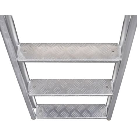 Échelle de piscine/quai à 4 marches Aluminium 167 cm vidaXL