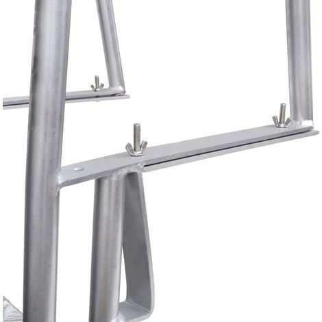 Échelle de piscine/quai à 4 marches Aluminium 167 cm vidaXL