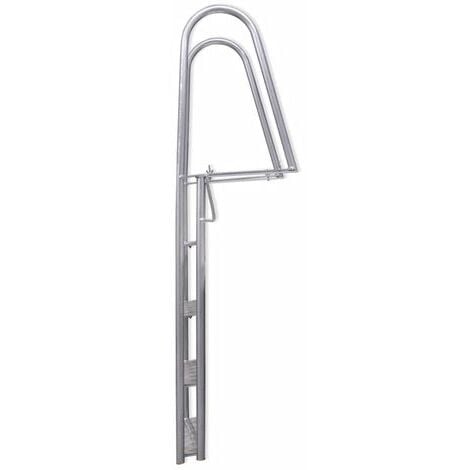 Échelle de piscine/quai à 4 marches Aluminium 167 cm vidaXL