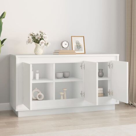 Buffet blanc 102x35x55 cm bois d'ingénierie vidaXL