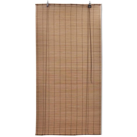 Store roulant Bambou Marron 140x160 cm vidaXL