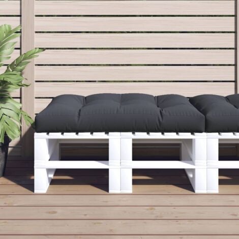 Coussin de palette anthracite 120x80x12 cm tissu vidaXL