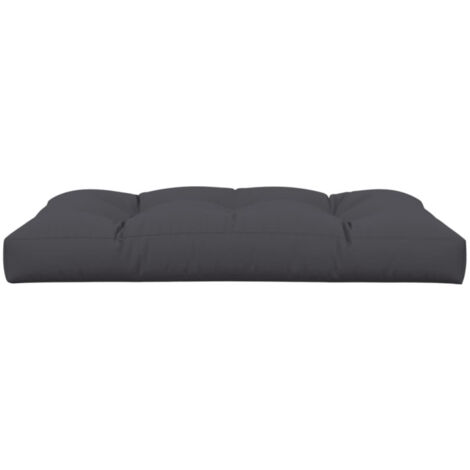 Coussin de palette anthracite 120x80x12 cm tissu vidaXL