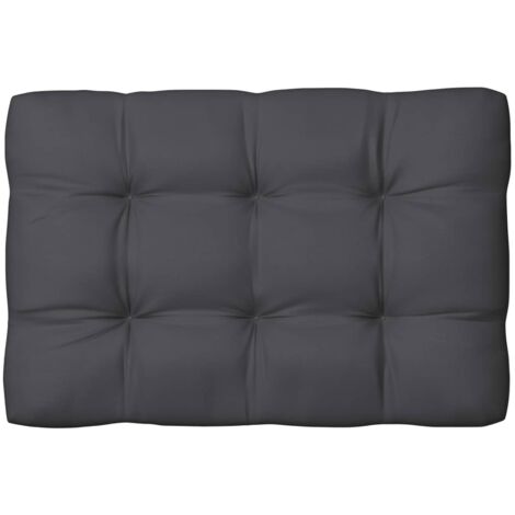 Coussin de palette anthracite 120x80x12 cm tissu vidaXL