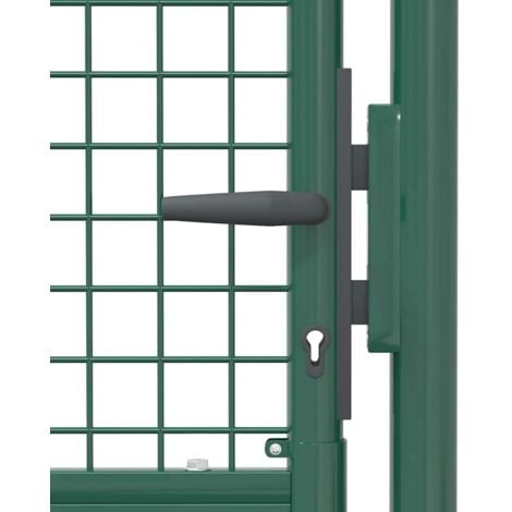 Portail de clôture acier 100x175 cm vert vidaXL