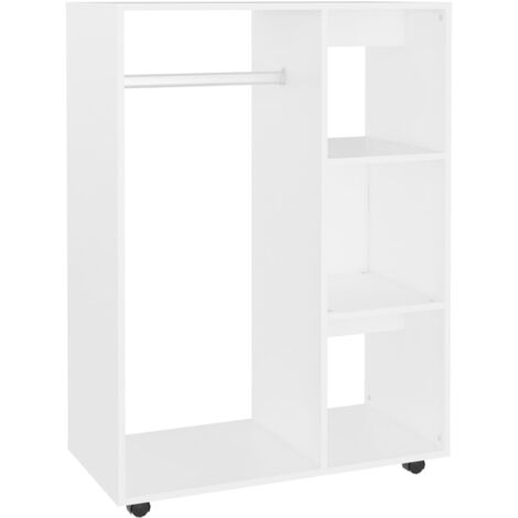 Garde-robe Blanc 80x40x110 cm Bois d’ingénierie vidaXL