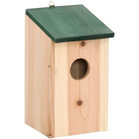 4 pcs Nichoirs Bois 12x12x22 cm vidaXL