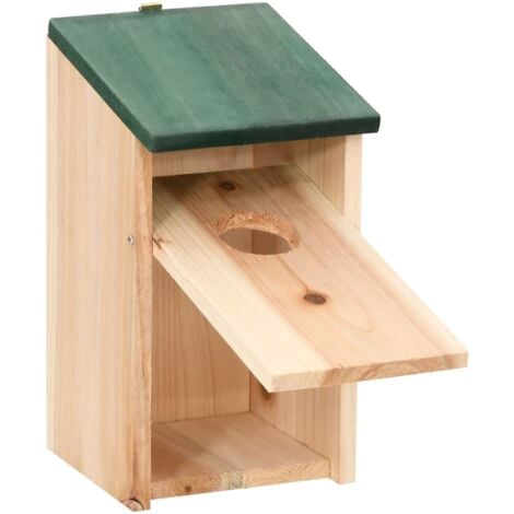 4 pcs Nichoirs Bois 12x12x22 cm vidaXL