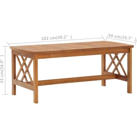 Salon de jardin 4 pcs avec coussins Bois d'acacia solide vidaXL