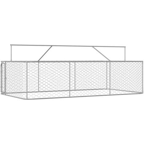 Chenil extérieur avec toit 400x200x150 cm vidaXL