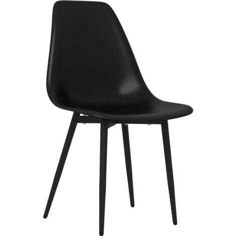 Chaises à manger lot de 4 noir PP vidaXL