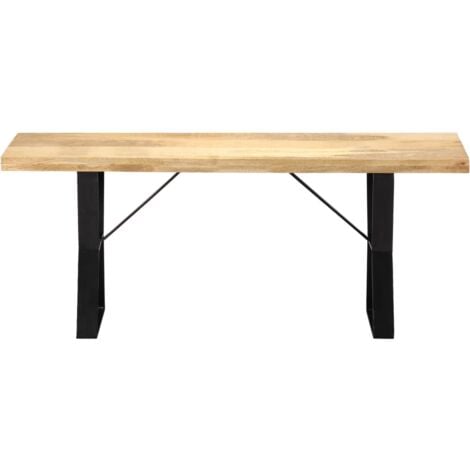 Banc 110 cm Bois de manguier massif vidaXL