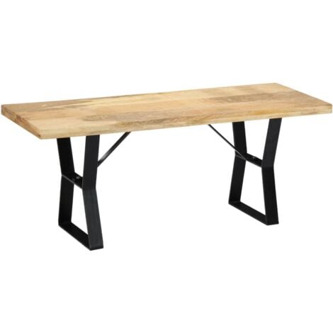 Banc 110 cm Bois de manguier massif vidaXL