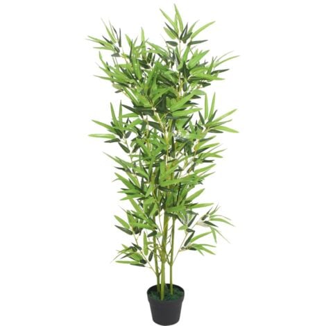 Plante artificielle avec pot Bambou 120 cm Vert vidaXL