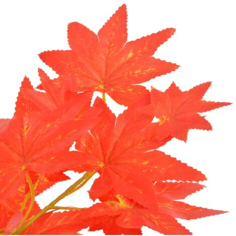 Plante artificielle d'érable avec pot Rouge 120 cm vidaXL