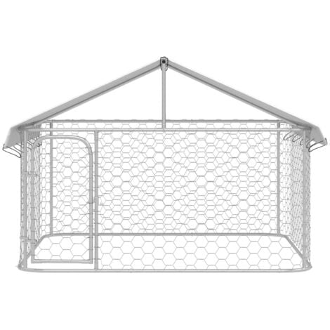 Chenil extérieur avec toit 200x200x150 cm vidaXL