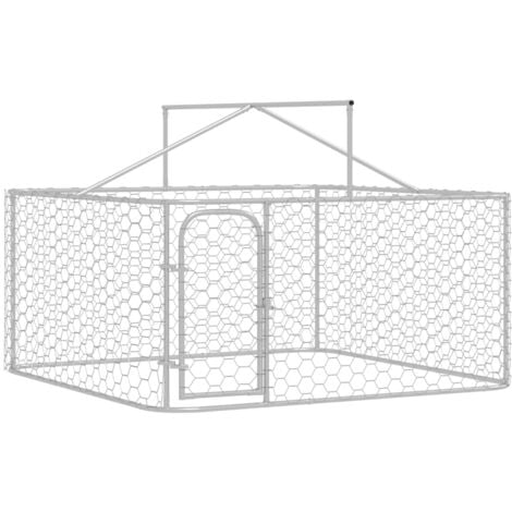 Chenil extérieur avec toit 200x200x150 cm vidaXL
