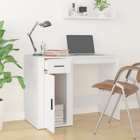 Bureau Blanc 100x49x75 cm Bois d'ingénierie vidaXL