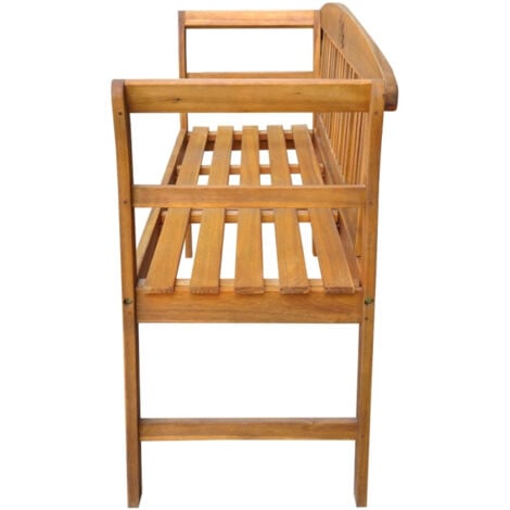 Banc de jardin 157 cm Bois d'acacia solide vidaXL