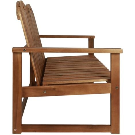 Banc de jardin 110 cm Bois d'acacia solide vidaXL