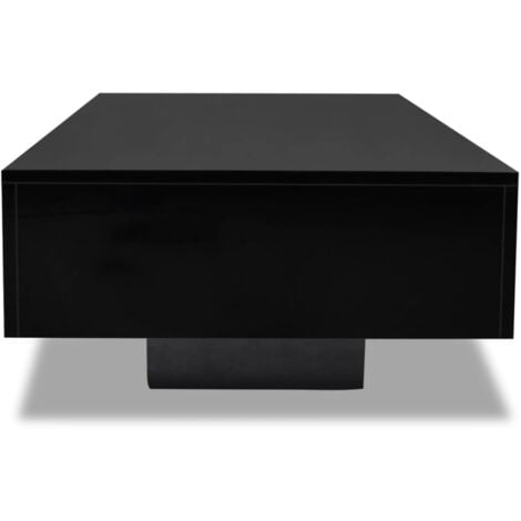 Table basse Haute brillance Noir vidaXL
